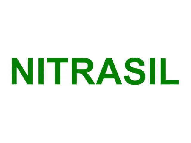 The word NITRASIL written in bold green capital letters on a white background.