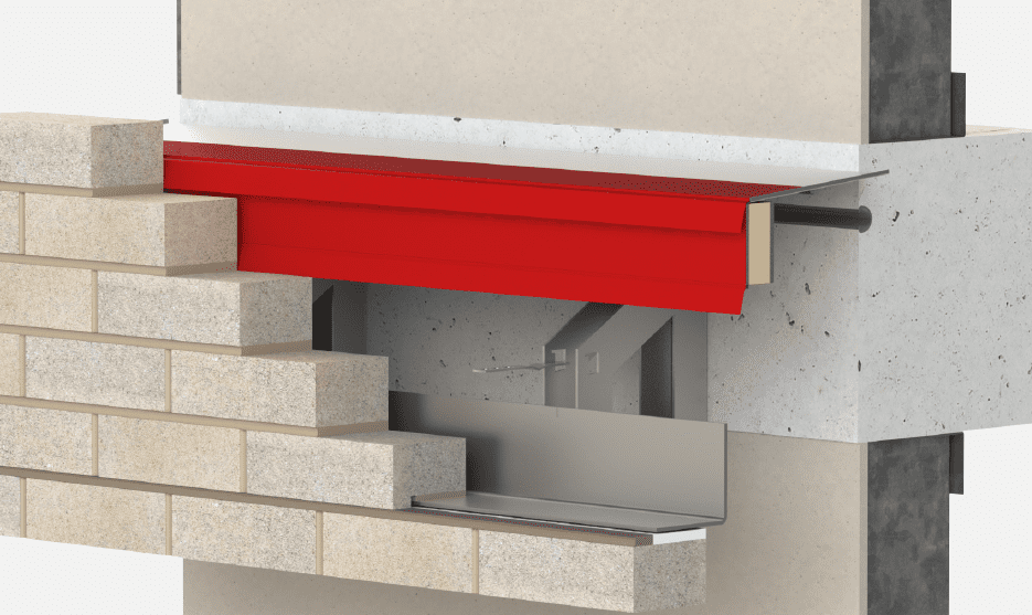 Intex masonry support inside cavity