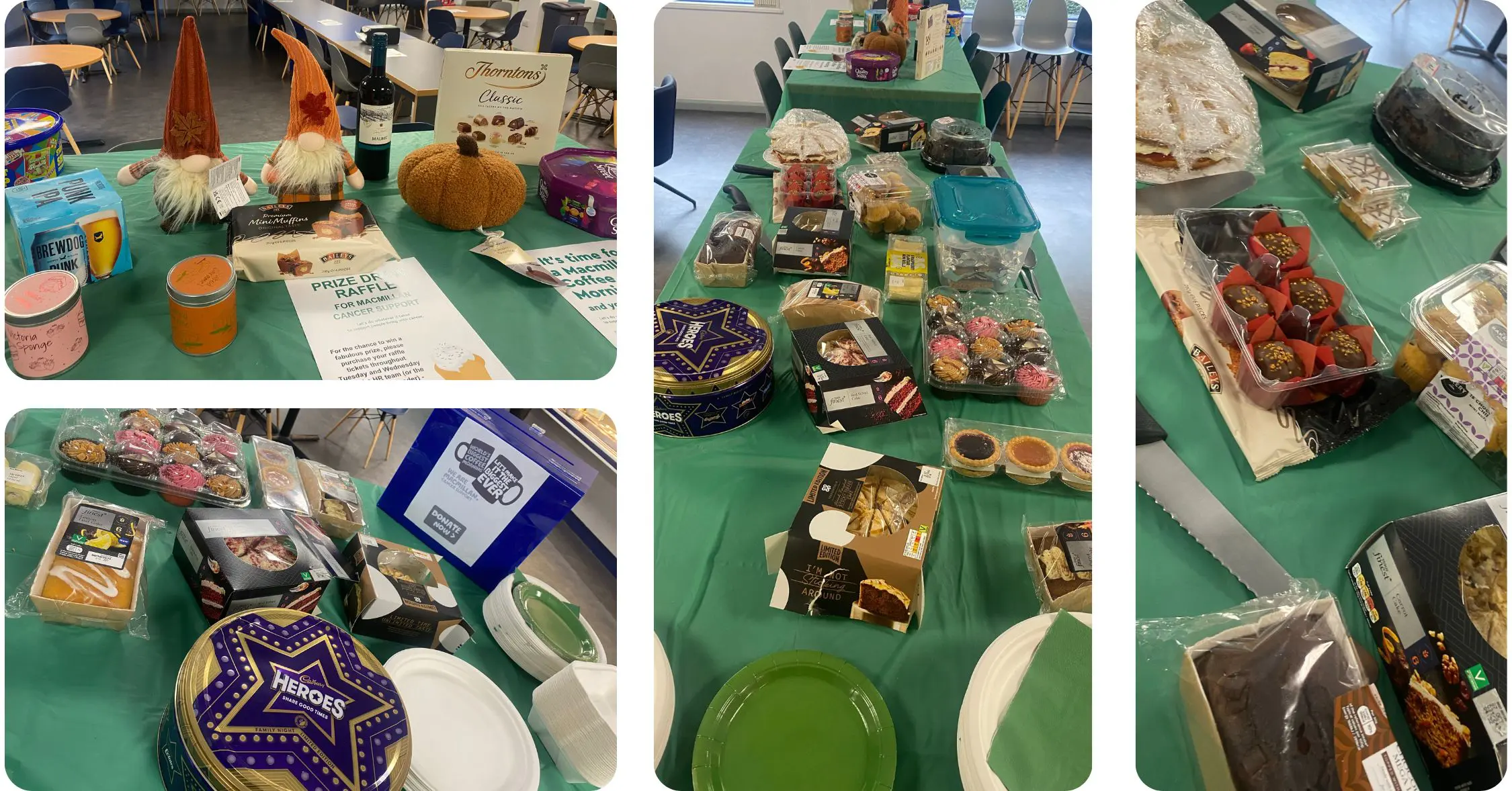 Macmillan coffee morning display Macmillan coffee morning display