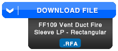 FF109 Vent Duct Sleeve LP - Rectangle