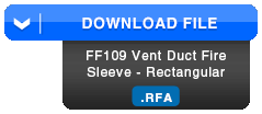 FF109 Vent Duct Sleeve - Rectangle