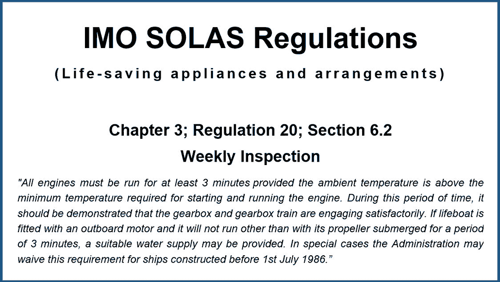 SOLAS Regulations